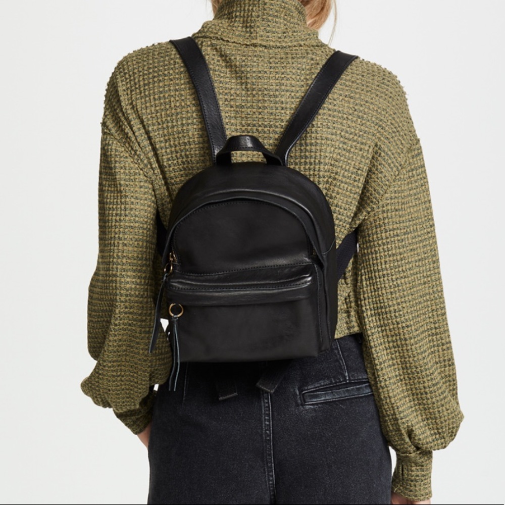 Madewell Mini Lorimer Backpack in True Black w/ Tags